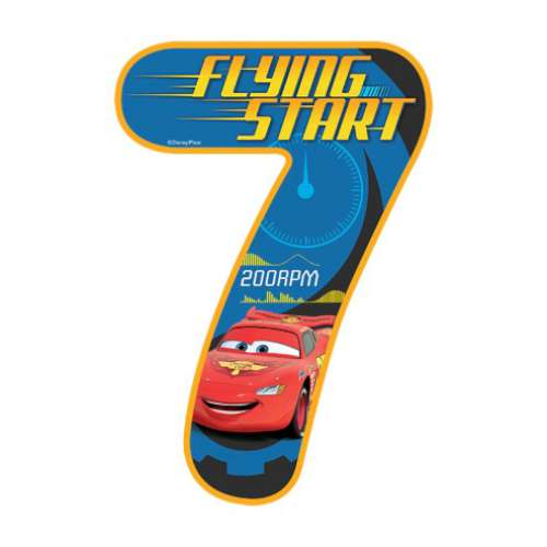 Lightning Mcqueen Number 7 Edible Icing Image - Click Image to Close